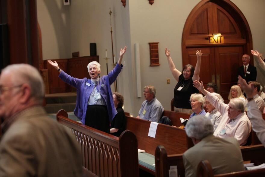 Episcopalians react to the news that Robert Hirschfeld accepted the nomination to Bishop of the New Hampshire dioceses