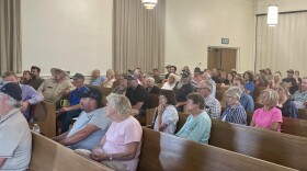Dozens of Wallsburg residents gathered July 14 to discuss their concerns with the preliminary municipality program.