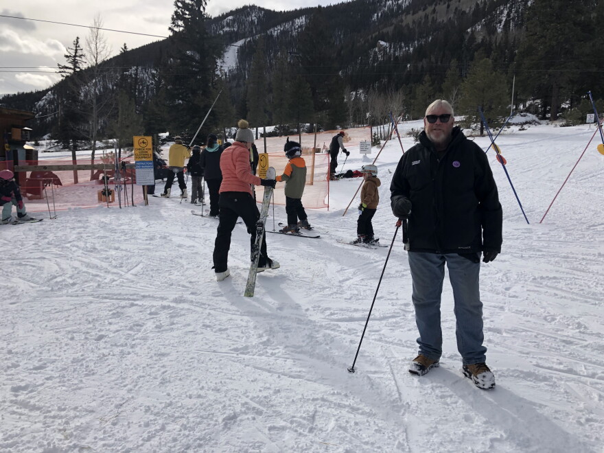  Hinsdale County Ski Team Coach Henry Woods at the Lake City Ski Hill