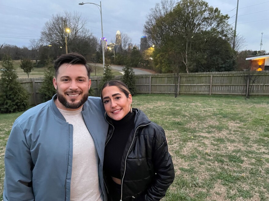 Jaime Deming and her husband Jeff Goff bought their home in the Greenville neighborhood in 2019. They love the view and their neighbors.