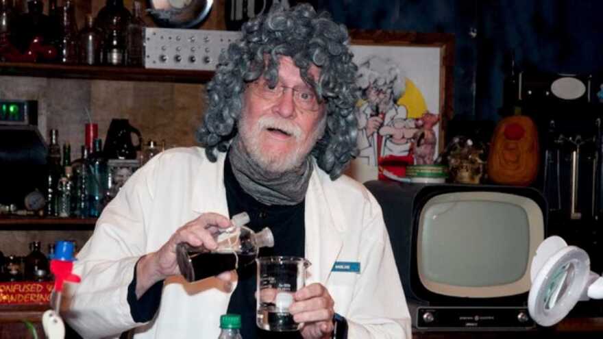 Dr. Madblood in his lab