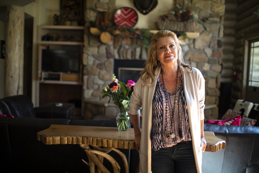 Carol Kresge inside the 13-bedroom home for short-term renters on Wednesday, September 15, 2021, in Denver, Colorado. (Hugh Carey, The Colorado Sun)