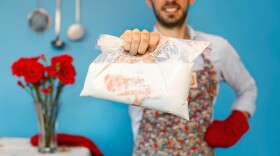 To make Christina Tosi's Bird in a Bag, you'll need a chicken breast or boneless thigh, seasoning, buttermilk (or even bottled ranch dressing), a heavy-duty zip-top freezer bag and a straw.