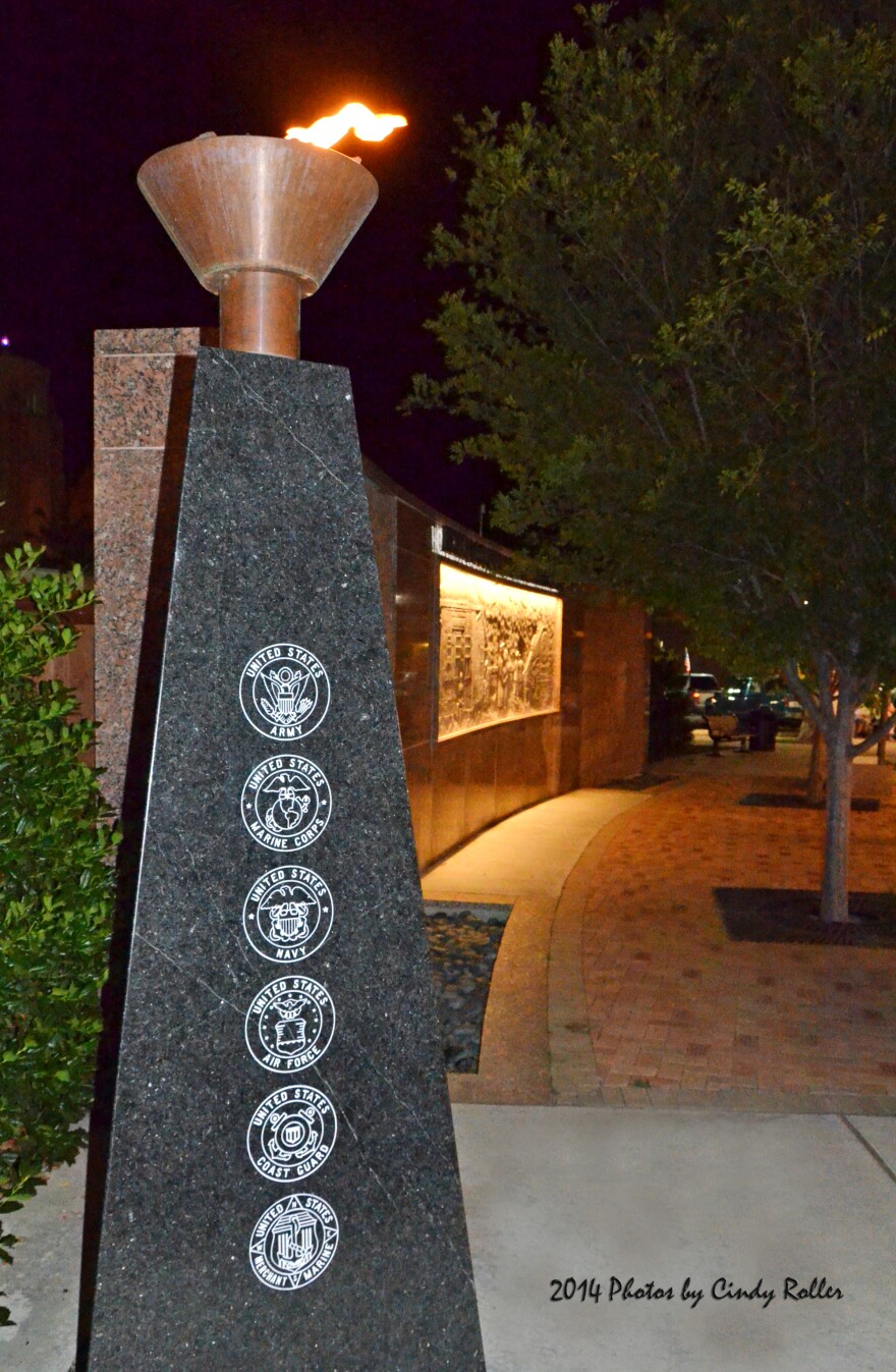 Hopkins County Veterans Memorial is one of the many attractions downtown Sulphur Springs.