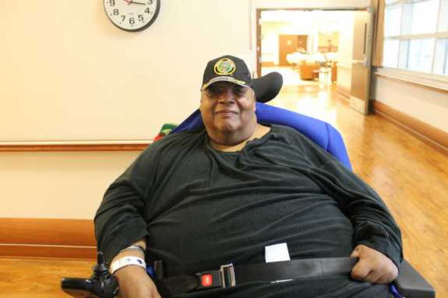 Raymond Barr, president of the resident's council at the Orlando VA Medical Center's  nursing home in Medical City.