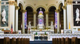 The high altar at Holy Family Catholic Church in Saginaw was reconstructed in the 1960s and brought from Italy, Anne Hamilton says.