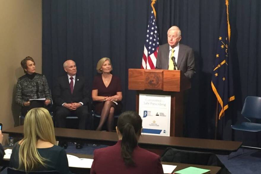 Indiana Drug Czar Jim McClelland announces new prescription guidelines.