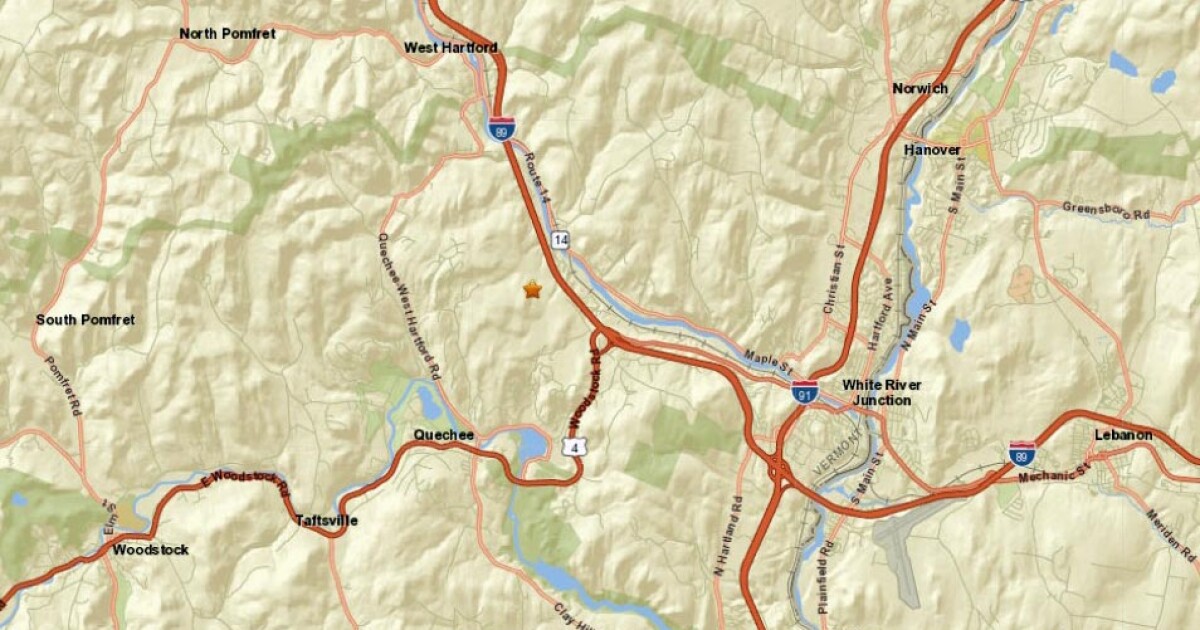 Confirmation of a small earthquake in the upper valley