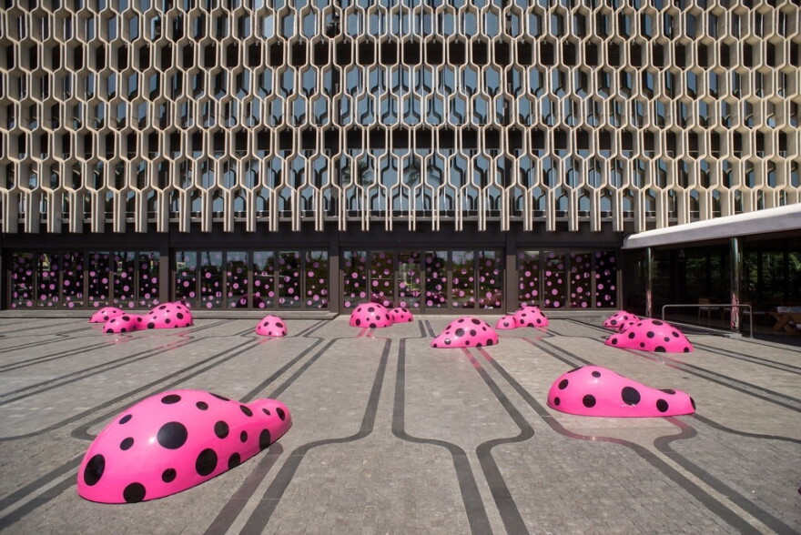 at the IBM Building