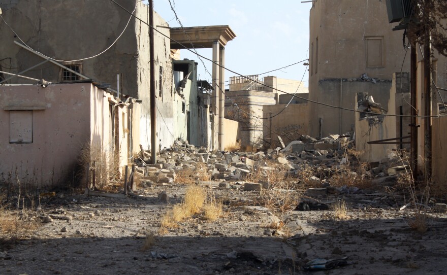 Karamlesh was held by ISIS for more than two years. The militants dug tunnels and filled shops and houses with explosives.