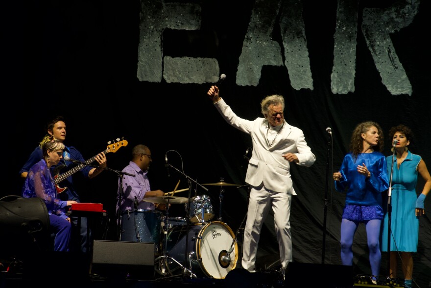 Reverend Billy and the Stop Shopping Choir perform during the