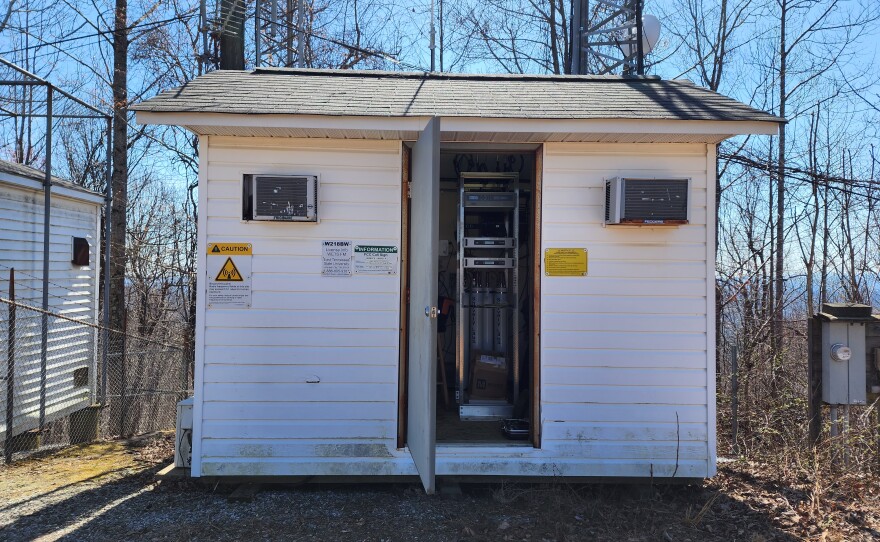 Translator building on Hibriten Mountain in North Carolina.