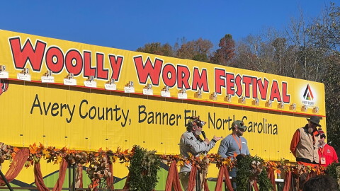 Woolly Worm Festival Worm Race in Banner Elk, NC
