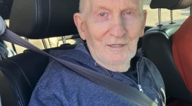 Chester Weger, then 80, as he left Pinckneyville Correctional Center in southern Illinois in 2020.