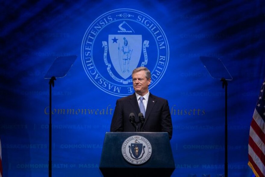 Governor Charlie Baker (R-MA) delivered his final State of the Commonwealth address on January 25, 2022 at the Hynes Convention Center in Boston.