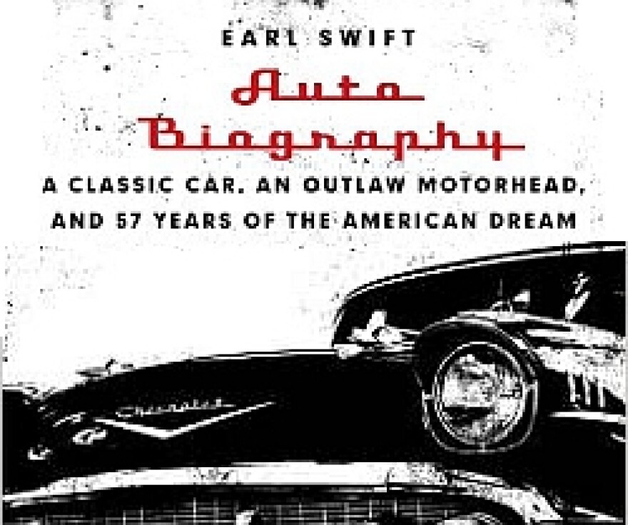 Auto Biography book cover shows a 1957 Chevy