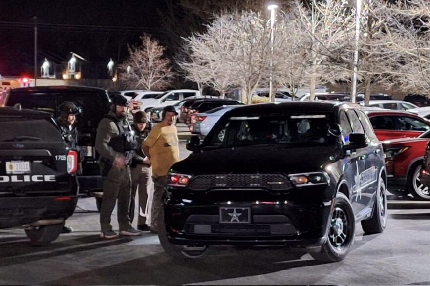 Police said that Baumgartner exited at 8:32 p.m.