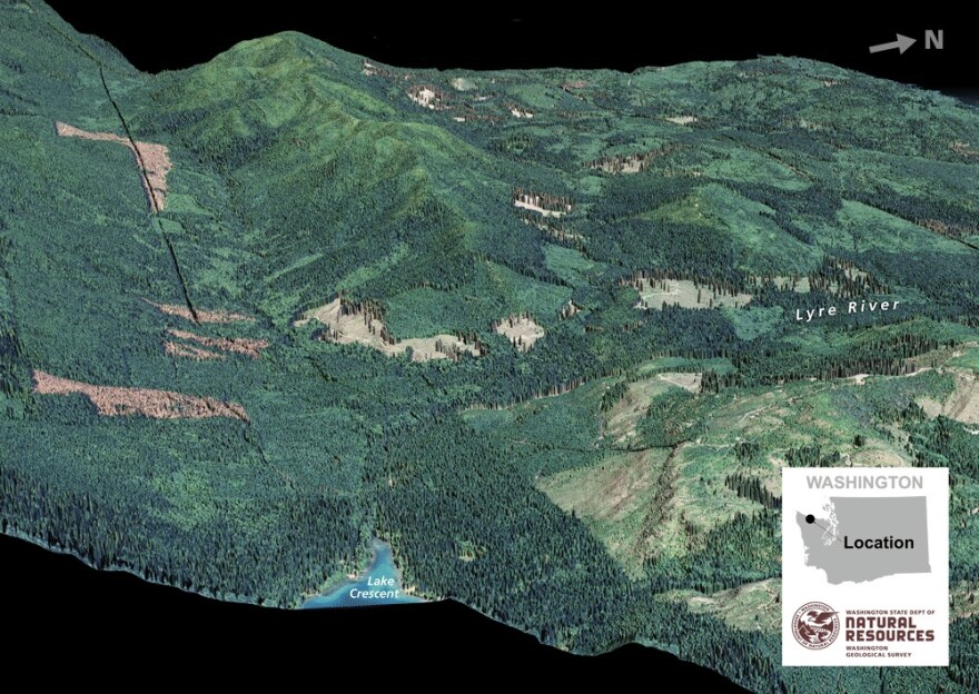 Washington's Sadie Creek Fault is a strand of the Lake Creek-Boundary Creek Fault zone. CREDIT: DAN COE/WASHINGTON DNR