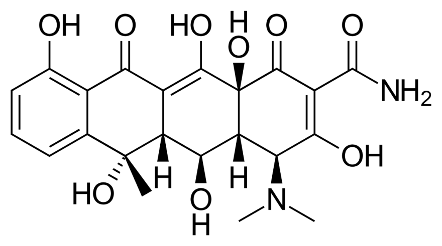 Oxytetracycline Molecule Diagram