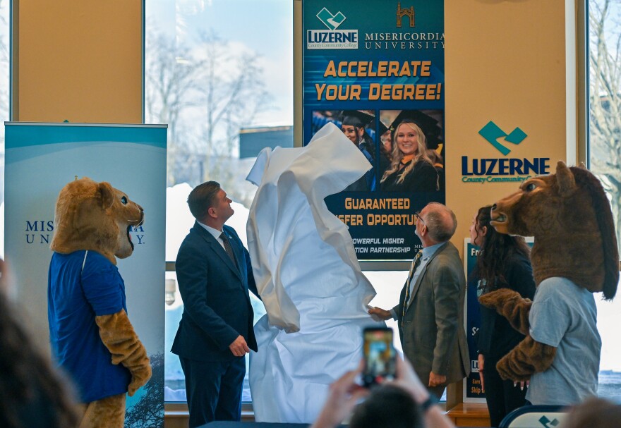 A new joint program between LCCC and Misericordia University was unveiled Thursday at LCCC.