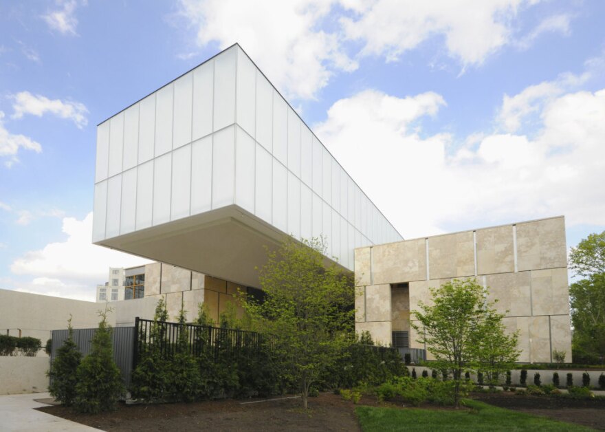 Barnes Foundation officials say the new facility — with classrooms, a lecture hall and modern library — will help them better carry out the foundation's core educational mission. Above, the view of the new building from 21st Street.