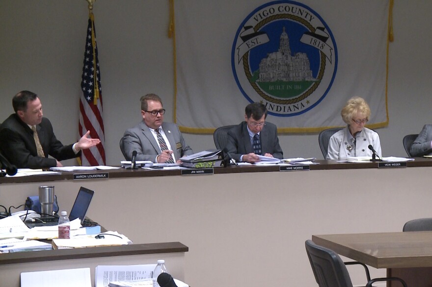 The Vigo County Council voted to approve a resolution that puts multiple site options on the table for appraisal. (Alex Eady, WTIU/WFIU News)