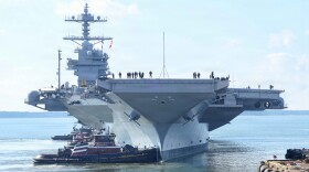 Pre-Commissioning Unit John F. Kennedy (CVN 79) departs HII’s Newport News Shipbuilding for Builder’s Trials.