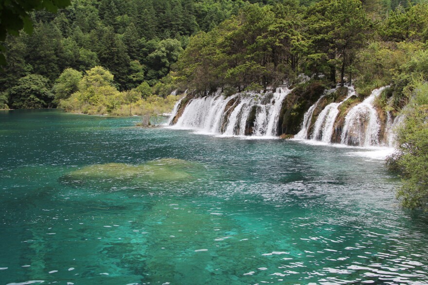 Jiuzhaigou is a spectacular mountain valley filled with waterfalls in Sichuan province in China's southwest.