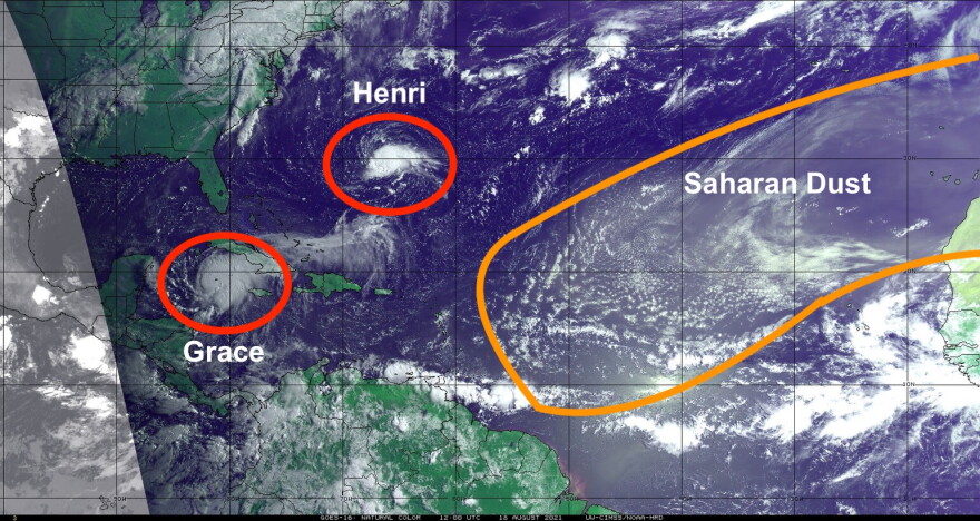 Dust Plume on satellite
