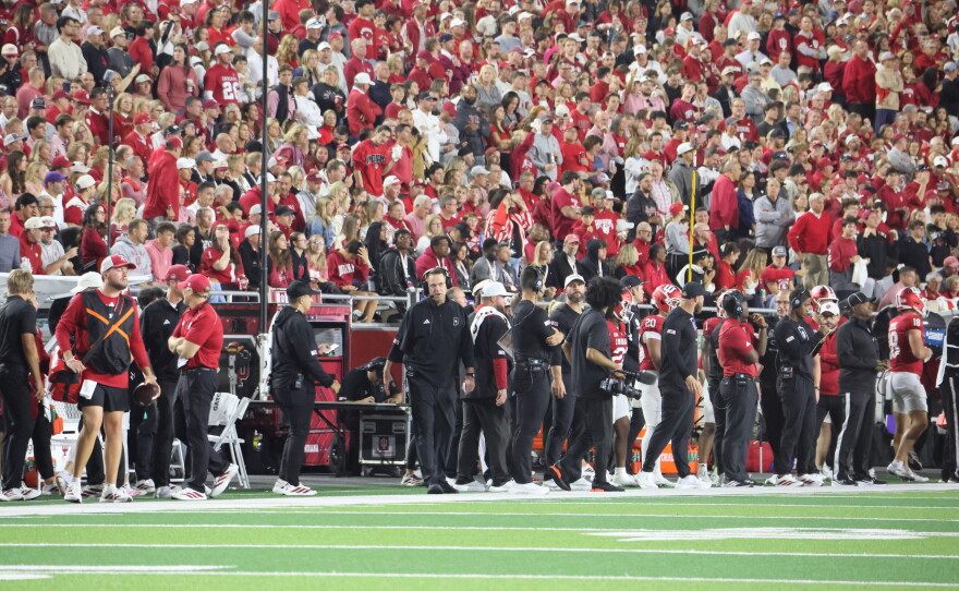 Photos from Indiana's Friday night win over Northwestern at Memorial Stadium. 