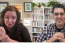 Erin Finton, a lecturer at NTID's Department of Liberal Studies, left, and Sam Sepah, AI Accessibility Research Program Manager at Google, talk about the "Grammar Laboratory" in a Zoom interview with WXXI News.