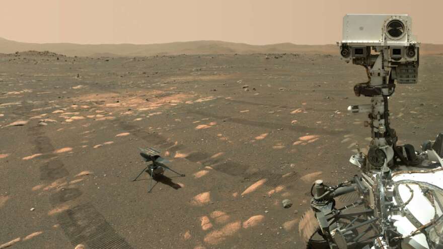 NASA's Perseverance rover takes a selfie with Ingenuity. Photo: NASA/JPL