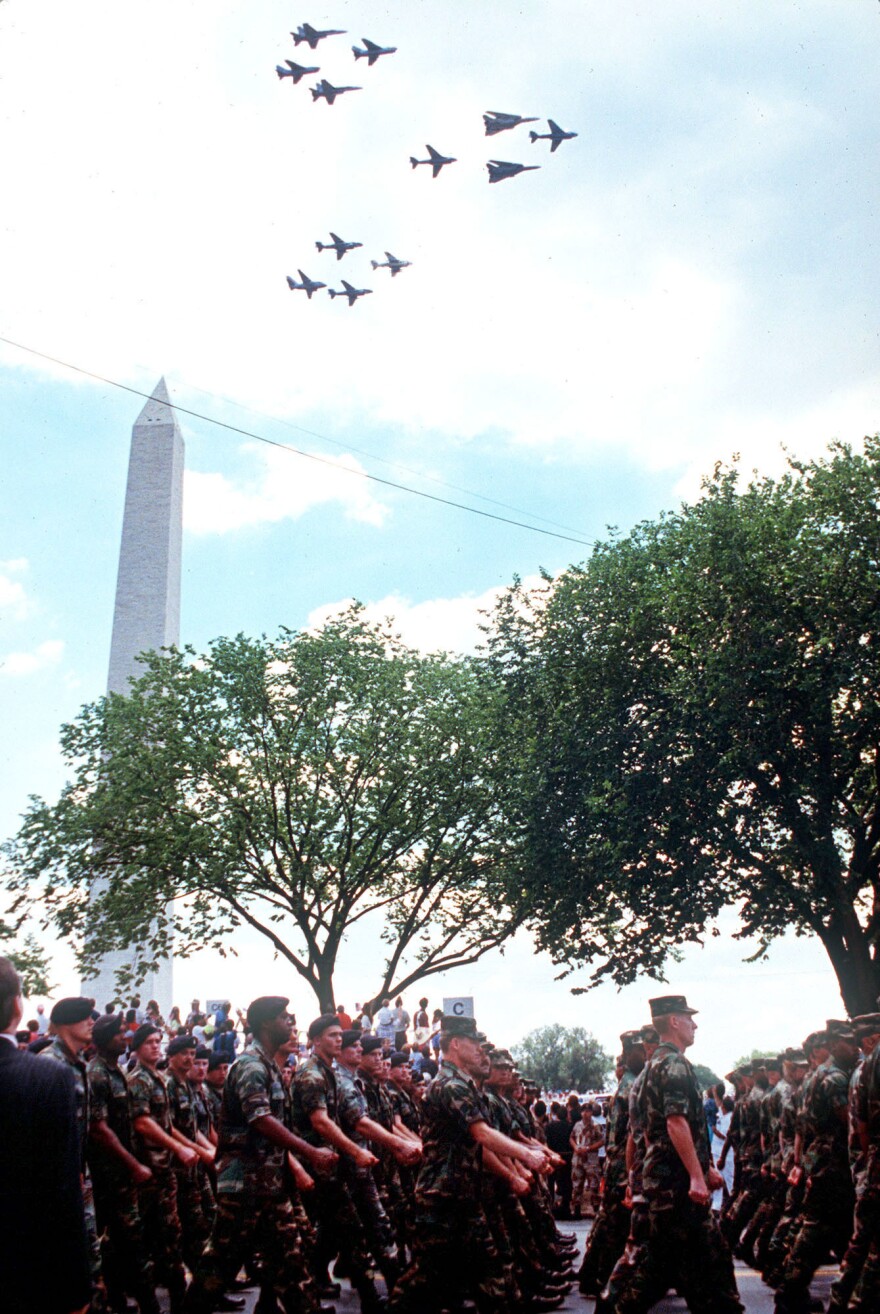 Gulf War veterans on parade in Washington, D.C., in June 1991.