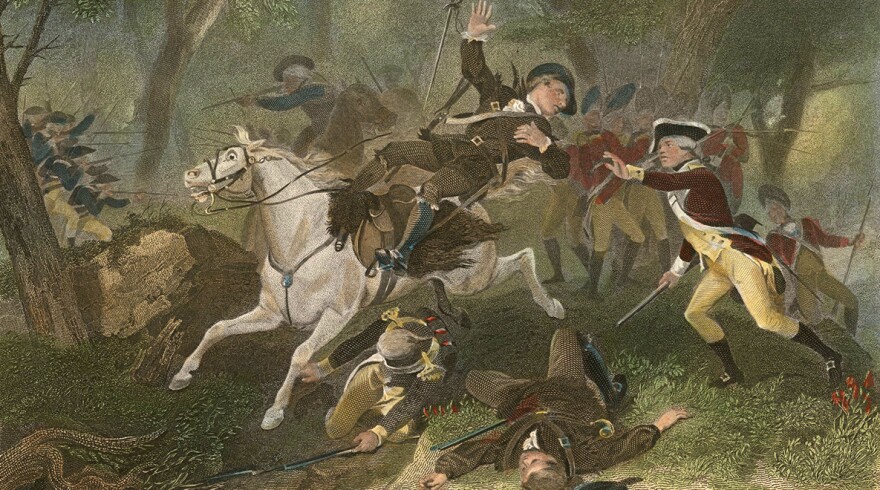 "Death of Major Ferguson at King's Mountain," Virtue & Yorston, 1863