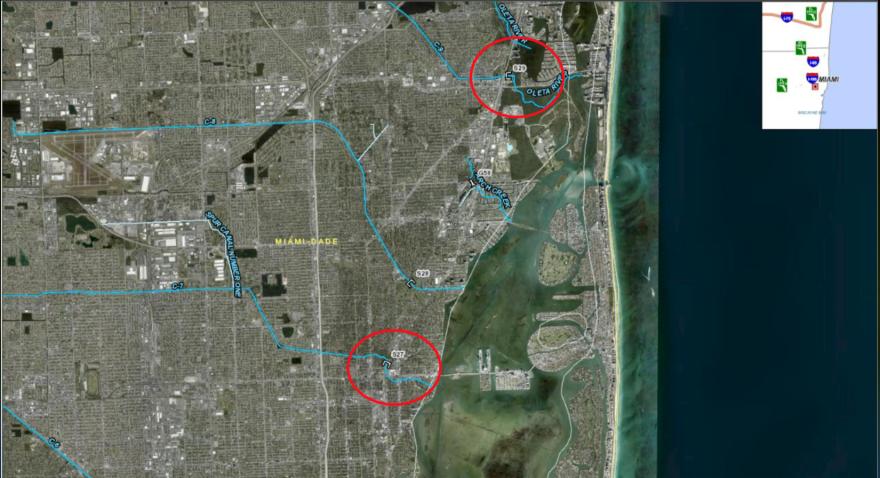 The 1950s eras pumps at the Broward and Miami-Dade County line and along the Little River will be expanded and elevated to deal with rising sea levels.