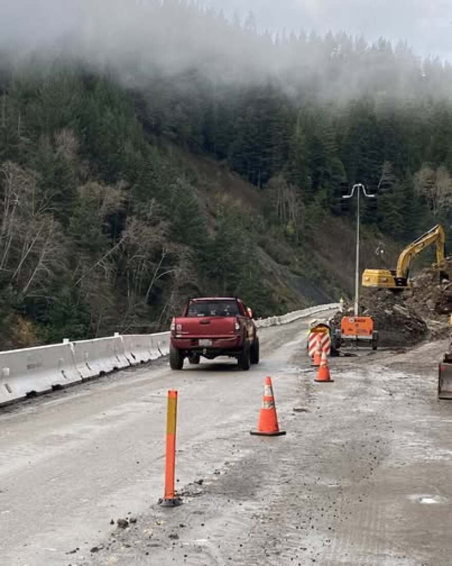 CalTrans Clearing Highway