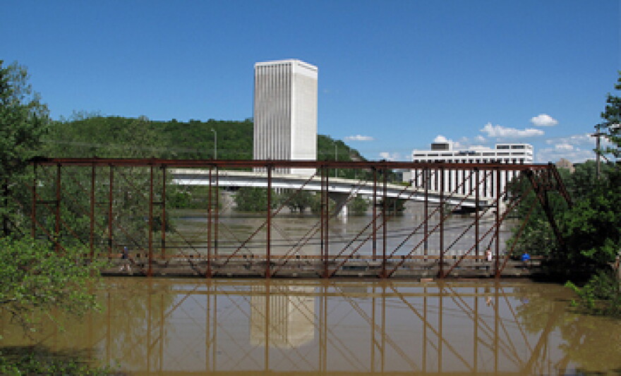 The May, 2010 flood in Frankfort, Kentucky.