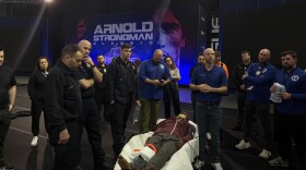 The OhioHealth Sports Medicine team works with Columbus Fire and Police to practice rare medical situations, like a strongman dropping a dumbbell on their leg and fracturing it.