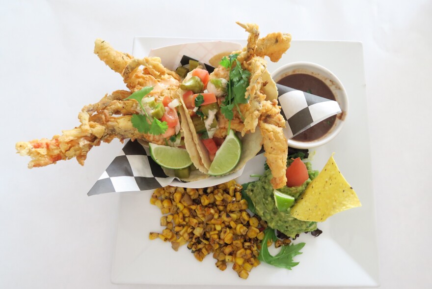 Soft shell crab tacos at Sun Ray Grill, a neighborhood eatery in Gretna.