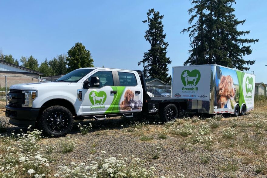 Truck and trailer.