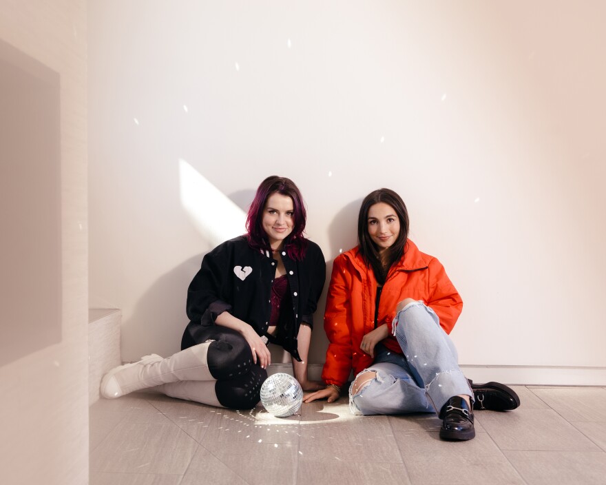 Abigail Barlow (left) and Emily Bear have made magic together and say they found kindred creative spirits.