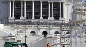 The West Front of the Capitol is seen as work continues on the stand for the inauguration of President-elect Donald Trump in Washington, Wednesday, Dec. 28, 2016. (Alex Brandon/AP)