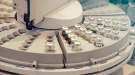 A mass spectrometer in metabolomics to identify genetic diseases in children.