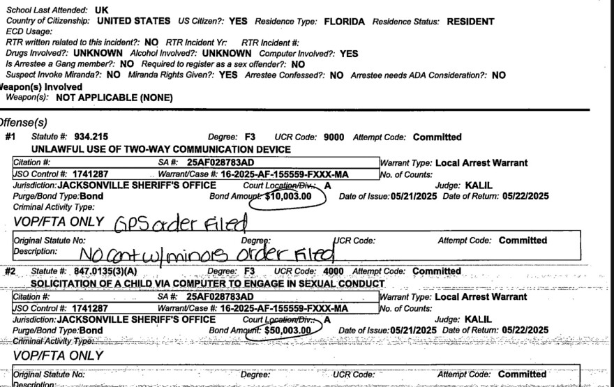 A police report notes 'Nick' was barred from having any contact with children, including his young daughters. This report and others related to the case were supposed to be expunged after his exoneration but were not.