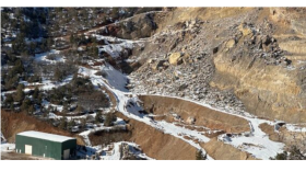 The Mid-Continent limestone quarry above West Glenwood Springs. Opponents fear expansion could damage hot springs that are sacred to the Utes and important for the local tourism economy.