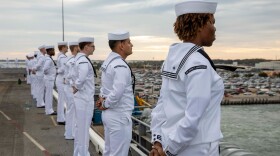 USS Dwight D. Eisenhower leaves Norfolk. Oct. 14, 2023. (Department of Defense)