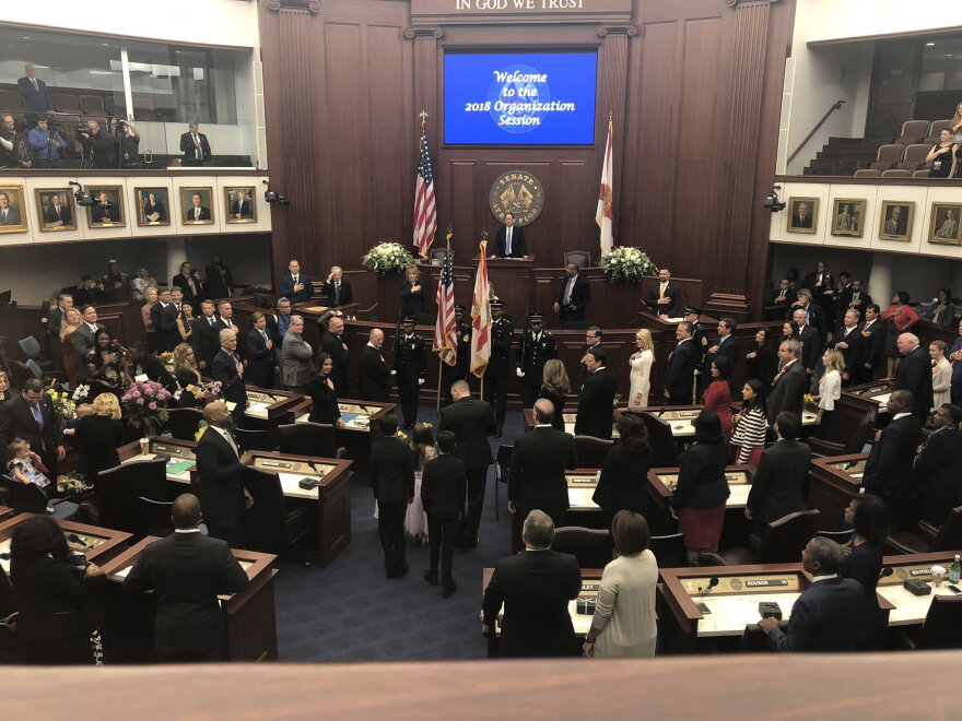 New House Speaker Jose Oliva is formally elected to the leadership position during an organization session at the Capitol in Tallahassee on Tuesday.