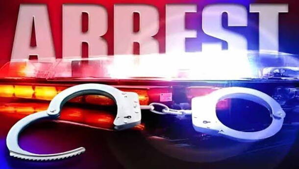 Handcuffs and the word 'arrest'