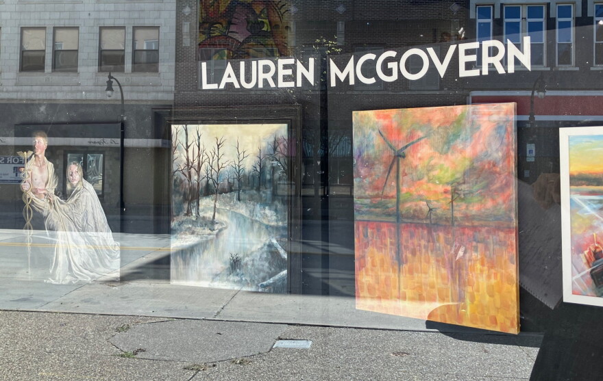 Current artwork on display in the Quad City Arts Second Avenue Window, at 1715 2nd Ave., Rock Island.