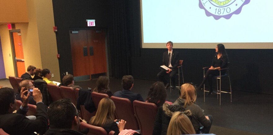 Answering questions at University of Akron